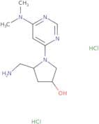 (3R,5R)-5-(Aminomethyl)-1-[6-(dimethylamino)pyrimidin-4-yl]pyrrolidin-3-ol dihydrochloride