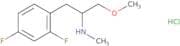 [1-(2,4-Difluorophenyl)-3-methoxypropan-2-yl](methyl)amine hydrochloride