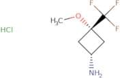 rac-(1R,3R)-3-Methoxy-3-(trifluoromethyl)cyclobutan-1-amine hydrochloride, cis