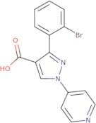 3-(2-Bromophenyl)-1-(pyridin-4-yl)-1H-pyrazole-4-carboxylic acid