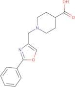 1-[(2-Phenyl-1,3-oxazol-4-yl)methyl]piperidine-4-carboxylic acid