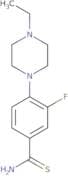 4-(4-Ethylpiperazin-1-yl)-3-fluorobenzene-1-carbothioamide