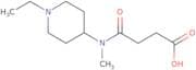 3-[(1-Ethylpiperidin-4-yl)(methyl)carbamoyl]propanoic acid
