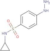 N-Cyclopropyl-4-hydrazinylbenzene-1-sulfonamide