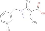 1-[(3-Bromophenyl)methyl]-3,5-dimethyl-1H-pyrazole-4-carboxylic acid