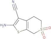 2-Amino-6,6-dioxo-4H,5H,7H-6λ⁶-thieno[2,3-c]thiopyran-3-carbonitrile