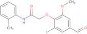 2-(4-Formyl-2-iodo-6-methoxyphenoxy)-N-(2-methylphenyl)acetamide