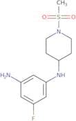 5-Fluoro-1-N-(1-methanesulfonylpiperidin-4-yl)benzene-1,3-diamine