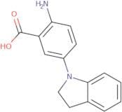 2-Amino-5-(2,3-dihydro-1H-indol-1-yl)benzoic acid