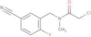 2-Chloro-N-[(5-cyano-2-fluorophenyl)methyl]-N-methylacetamide