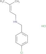 [(4-Chlorophenyl)methyl](3-methylbut-2-en-1-yl)amine hydrochloride