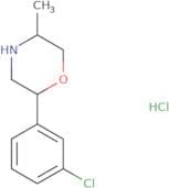 2-(3-Chlorophenyl)-5-methylmorpholine hydrochloride