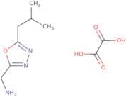 [5-(2-Methylpropyl)-1,3,4-oxadiazol-2-yl]methanamine, oxalic acid