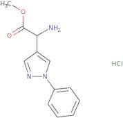Methyl 2-amino-2-(1-phenyl-1H-pyrazol-4-yl)acetate hydrochloride