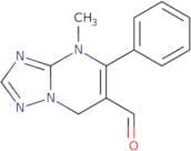 4-Methyl-5-phenyl-4H,7H-[1,2,4]triazolo[1,5-a]pyrimidine-6-carbaldehyde