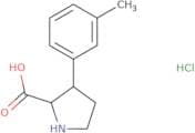 3-(3-Methylphenyl)pyrrolidine-2-carboxylic acid hydrochloride