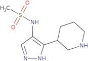 N-[3-(Piperidin-3-yl)-1H-pyrazol-4-yl]methanesulfonamide