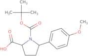1-[(tert-Butoxy)carbonyl]-5-(4-methoxyphenyl)pyrrolidine-2-carboxylic acid