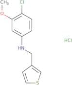 4-Chloro-3-methoxy-N-(thiophen-3-ylmethyl)aniline hydrochloride