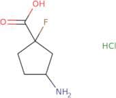 3-Amino-1-fluorocyclopentane-1-carboxylic acid hydrochloride, somers