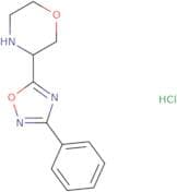 3-(3-Phenyl-1,2,4-oxadiazol-5-yl)morpholine hydrochloride