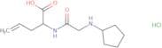 2-[2-(Cyclopentylamino)acetamido]pent-4-enoic acid hydrochloride