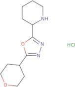2-[5-(Oxan-4-yl)-1,3,4-oxadiazol-2-yl]piperidine hydrochloride