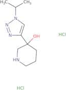 3-[1-(Propan-2-yl)-1H-1,2,3-triazol-4-yl]piperidin-3-ol dihydrochloride