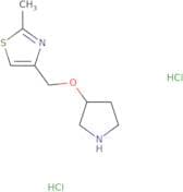 2-Methyl-4-[(pyrrolidin-3-yloxy)methyl]-1,3-thiazole dihydrochloride