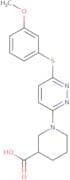 1-{6-[(3-Methoxyphenyl)sulfanyl]pyridazin-3-yl}piperidine-3-carboxylic acid