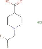 1-(2,2-Difluoroethyl)piperidine-4-carboxylic acid hydrochloride