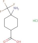 4-Amino-4-(trifluoromethyl)cyclohexane-1-carboxylic acid hydrochloride