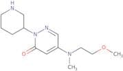 5-[(2-Methoxyethyl)(methyl)amino]-2-(piperidin-3-yl)-2,3-dihydropyridazin-3-one