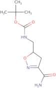 tert-Butyl N-[(3-carbamoyl-4,5-dihydro-1,2-oxazol-5-yl)methyl]carbamate