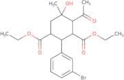 1,3-Diethyl 4-acetyl-2-(3-bromophenyl)-5-hydroxy-5-methylcyclohexane-1,3-dicarboxylate