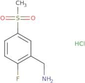 (2-Fluoro-5-methanesulfonylphenyl)methanamine hydrochloride