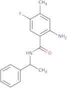2-Amino-5-fluoro-4-methyl-N-(1-phenylethyl)benzamide