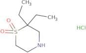 2,​2-​Diethyl-thiomorpholine 1,​1-​dioxide hydrochloride