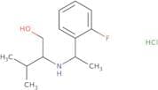 2-{[1-(2-Fluorophenyl)ethyl]amino}-3-methylbutan-1-ol hydrochloride