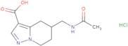 5-(Acetamidomethyl)-4H,5H,6H,7H-pyrazolo[1,5-a]pyridine-3-carboxylic acid hydrochloride