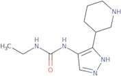 3-Ethyl-1-[3-(piperidin-3-yl)-1H-pyrazol-4-yl]urea