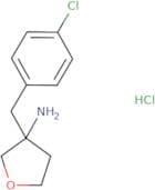 3-[(4-Chlorophenyl)methyl]oxolan-3-amine hydrochloride