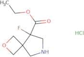 Ethyl 8-fluoro-2-oxa-6-azaspiro[3.4]octane-8-carboxylate hydrochloride