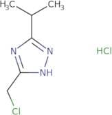 3-(Chloromethyl)-5-(propan-2-yl)-1H-1,2,4-triazole hydrochloride