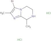 3-Bromo-2,8-dimethyl-5H,6H,7H,8H-imidazo[1,2-a]pyrazine dihydrochloride