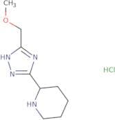 2-[5-(Methoxymethyl)-1H-1,2,4-triazol-3-yl]piperidine hydrochloride