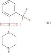 1-[2-(Trifluoromethyl)benzenesulfonyl]piperazine hydrochloride