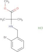 Methyl 2-{[(2-bromophenyl)methyl]amino}-2-methylpropanoate hydrochloride