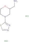 [4-(1,3,4-Thiadiazol-2-yl)morpholin-2-yl]methanamine dihydrochloride