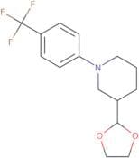 3-(1,3-Dioxolan-2-yl)-1-[4-(trifluoromethyl)phenyl]piperidine